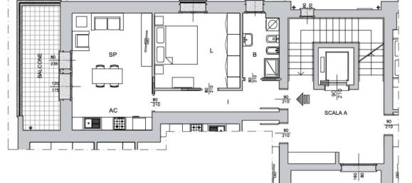 2 rooms Apartment in Buccinasco, Italy No. 152295 5