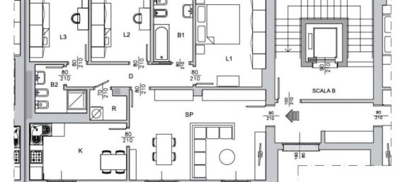 2 rooms Apartment in Buccinasco, Italy No. 152295 10