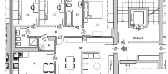 2 rooms Apartment in Buccinasco, Italy No. 152295 9