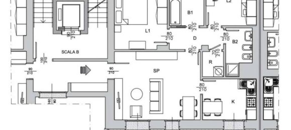 2 rooms Apartment in Buccinasco, Italy No. 152295 7