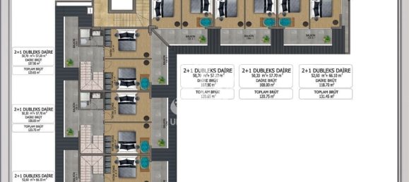 Penthouse 2+1 in Alanya, Turkey, Nr. 10809 2