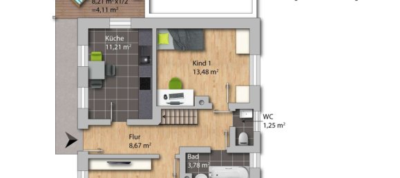 3 Schlafzimmer Haus in Augsburg, Germany, Nr. 259159 33