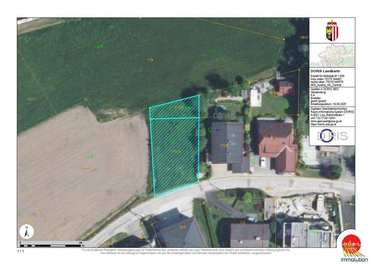  Land in Linz, Austria No. 219534