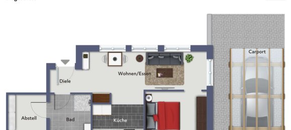 Квартира с 2 комнатами в Детмольд, Германия № 14921 11