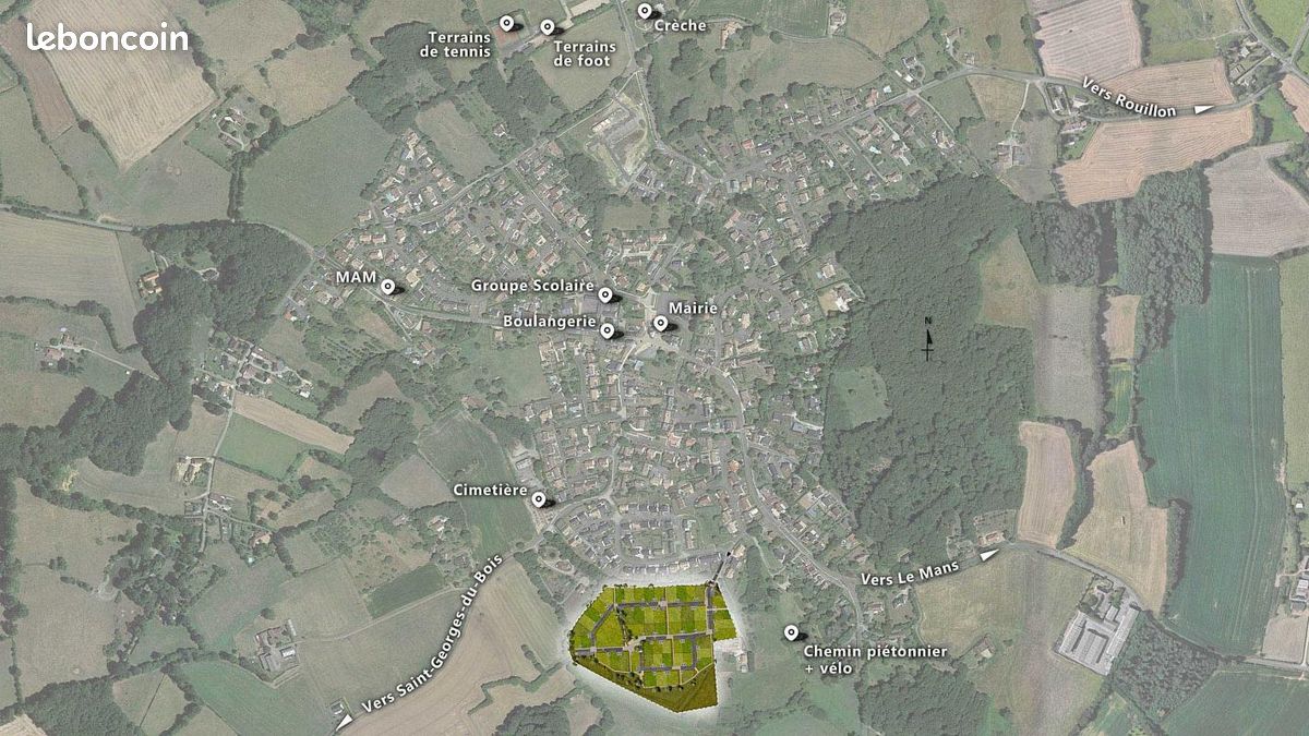 304m² Land in Pruille-le-Chetif, France No. 274516