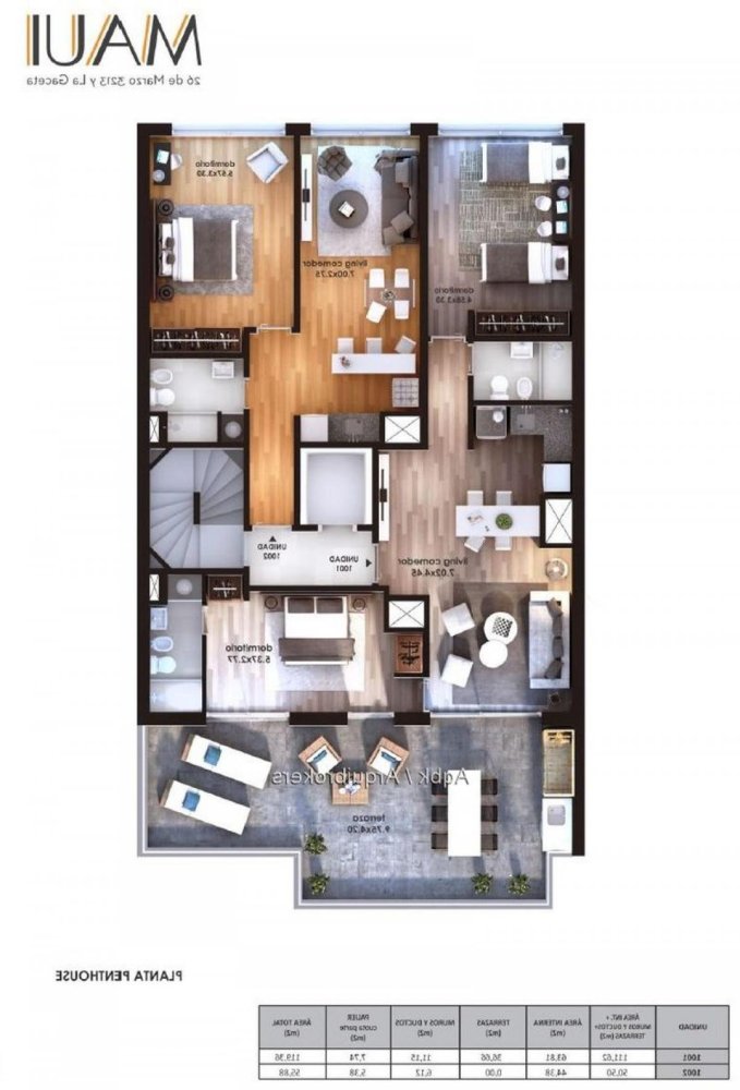 2 bedrooms Apartment in Montevideo, Uruguay No. 11236