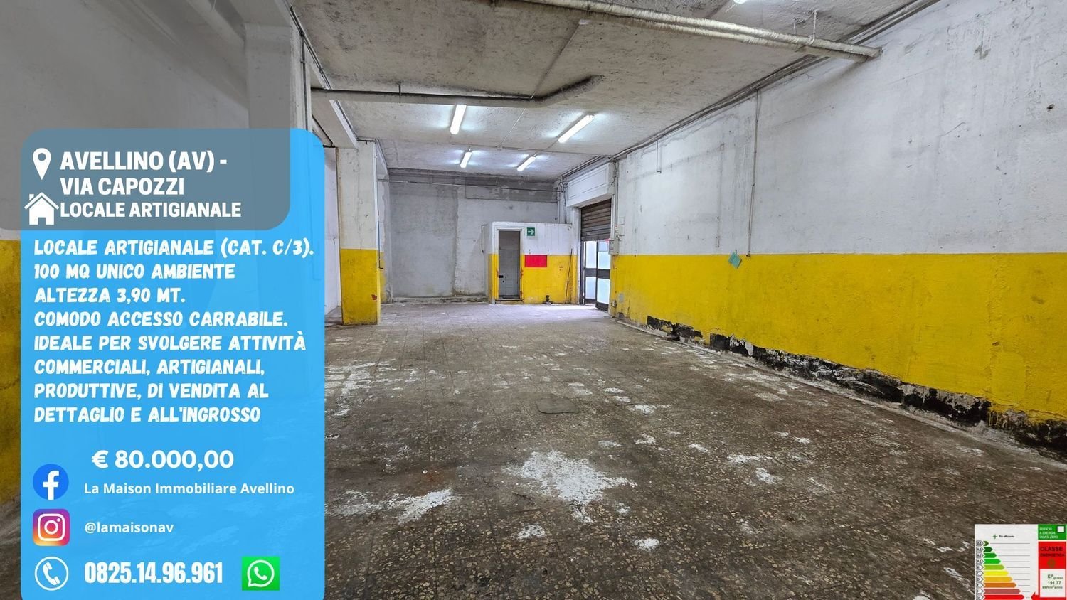 Gewerbliche Immobilie in Avellino, Italy 105m², Nr. 85685