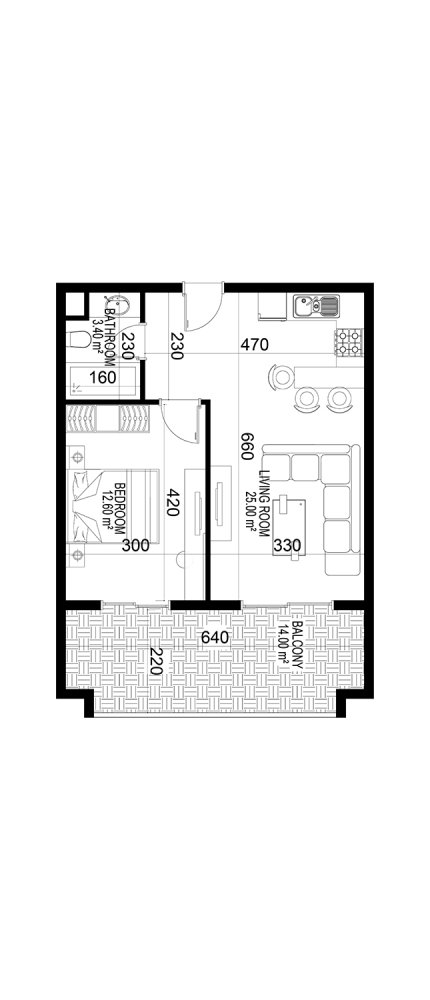 Apartment 1+1 in Yekta Kingdom Premium, Mahmutlar, Turkey No. 36385 1