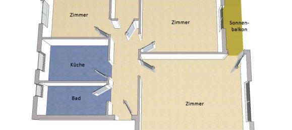 3-Zimmer Wohnung in Wilhelmstadt, Germany, Nr. 245011 5