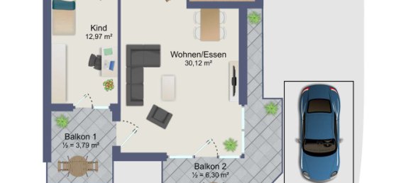 2 chambres Appartement à Bergstrase, Germany No. 245996 21