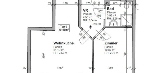 Apartamento de 2 divisões em Lend, Austria N.º 19781 3