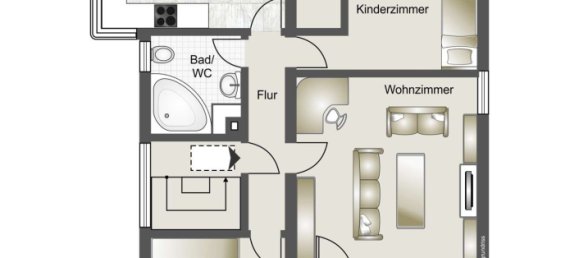 Apartamento T2 em Baden-Wurttemberg, Germany N.º 114249 12