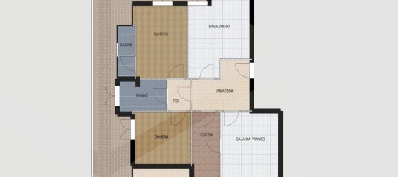 Пентхаус с 3 спальнями в Матера, Италия № 33641 20