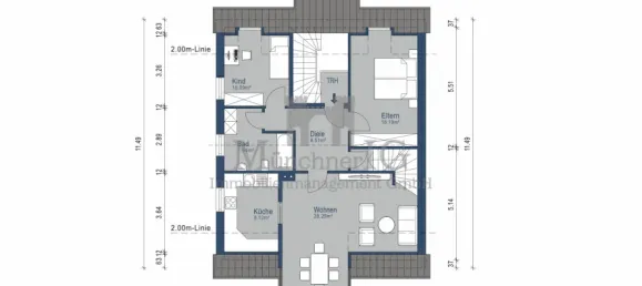 3 غرف نوم منزل ذو طابقين في Dachau, Germany رقم 344048 15