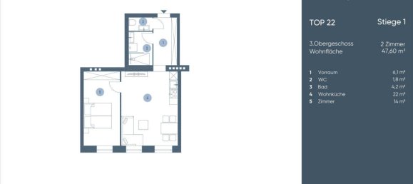 Apartamento de 2 habitaciónes en Wieden, Austria No. 260693 20