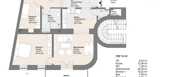 3-Zimmer Wohnung in Simmering, Austria, Nr. 107219 21