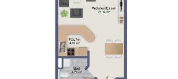 2 rooms Apartment in Leipzig, Germany No. 327721 2