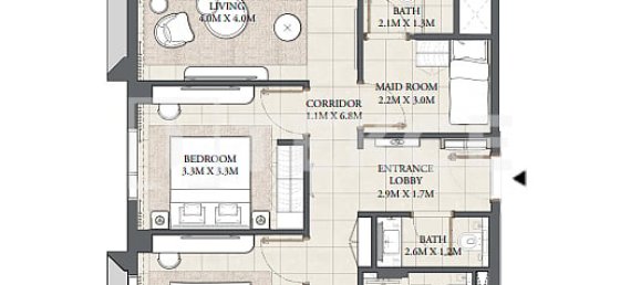 3 Schlafzimmer Wohnung in Dubai, UAE, Nr. 43174 11