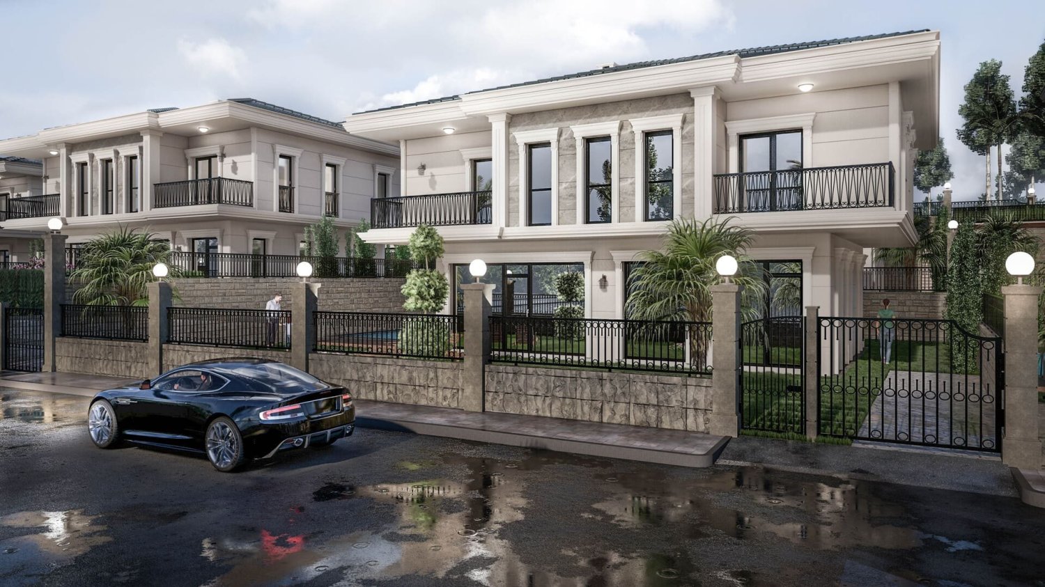 فيلا 6+2 في Sea Palm Villas, Bueyuekcekmece, Turkey رقم 37146