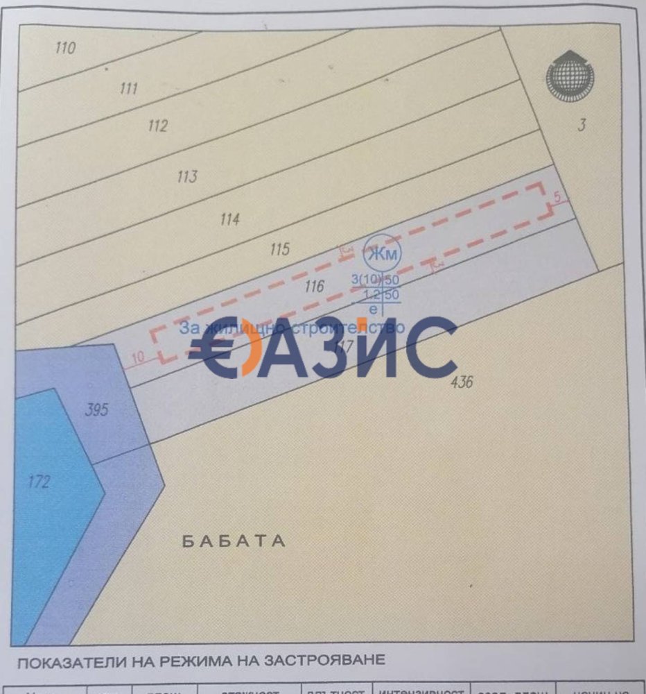 Grundstück in Aheloy, Bulgaria 2007m², Nr. 615