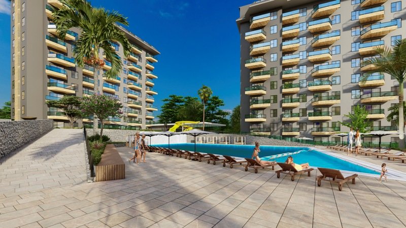 Apartamento de 4+1 en Konak Green Towers, Alanya, Turkey No. 39638