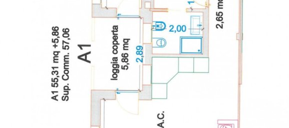 Квартира с 2 комнатами в Рим, Италия № 27178 13