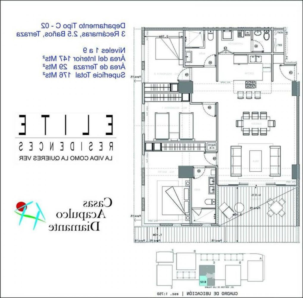 3 غرف نوم شقة في Guerrero, Mexico رقم 170862