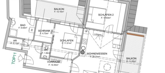 3غرفة شقة في Stadl-Predlitz, Austria رقم 145338 11