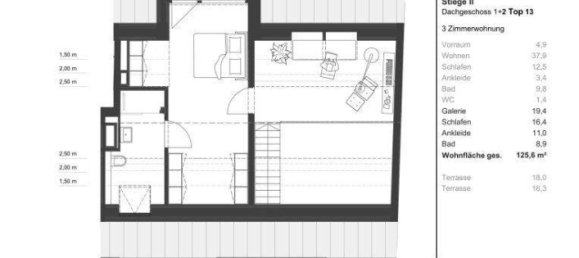 Apartamento de 3 habitaciónes en Vienna, Austria No. 80045 23