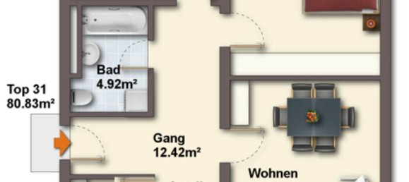 Apartamento de 3 habitaciónes en Hohenems, Austria No. 170316 18