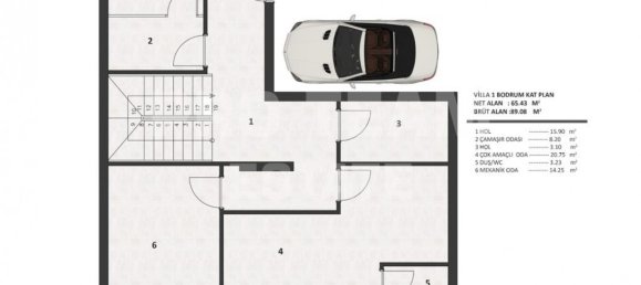 7غرفة فيلا في Altintash, Turkey رقم 17919 9