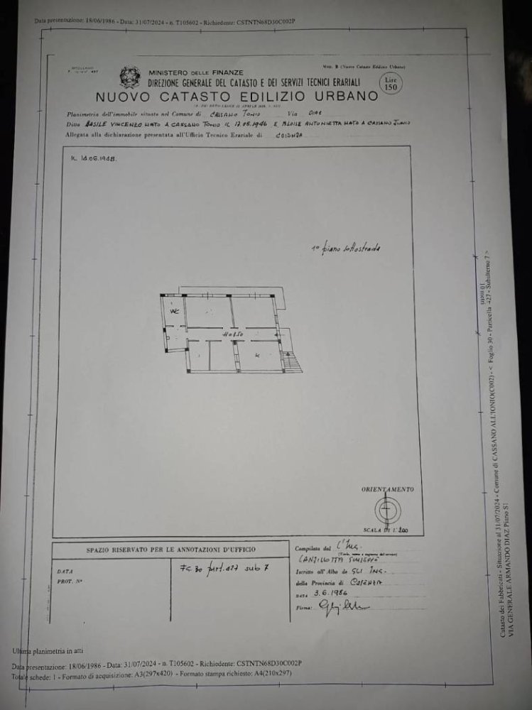 2 bedrooms Apartment in Cassano all'Ionio, Italy No. 254600