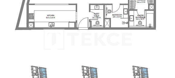 3 Schlafzimmer Wohnung in Muwaileh, UAE, Nr. 201394 11