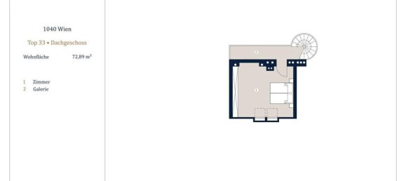 Dúplex de 2 habitaciónes en Wieden, Austria No. 252901 14