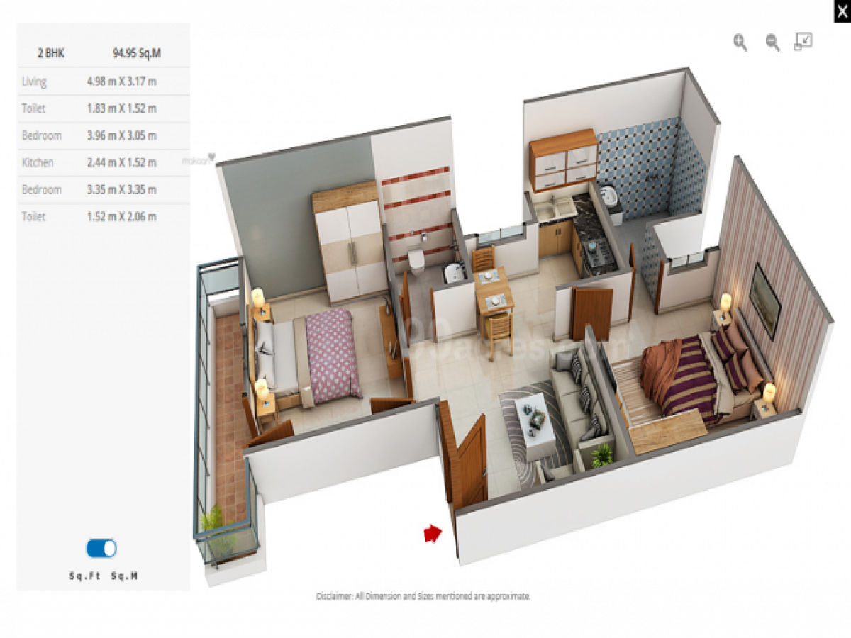 2 bedrooms House in Noida, India No. 27826