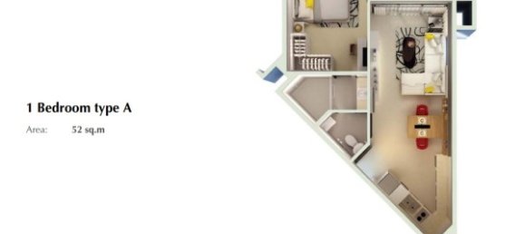 Apartamento com 1 quarto em condomínio em Bang Tao, Thailand N.º 12338 11