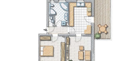 2 rooms Apartment in Nurnberger Land, Germany No. 289652 6