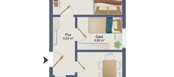 2 rooms Apartment in Augsburg, Germany No. 29502 5