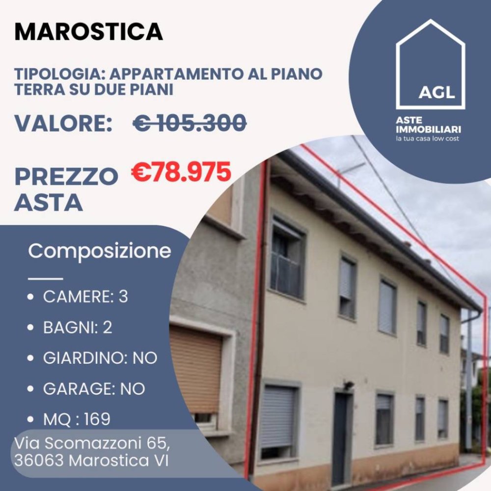 Apartamento de 3 dormitorios en Marostica, Italy No. 208282