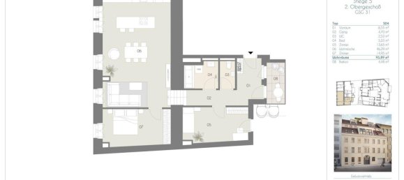 3 rooms Apartment in Wieden, Austria No. 5041 11