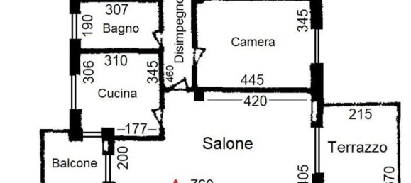 4 rooms Apartment in Vinovo, Italy No. 58982 17