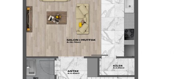 2 rooms Villa in Altintash, Turkey No. 9703 28