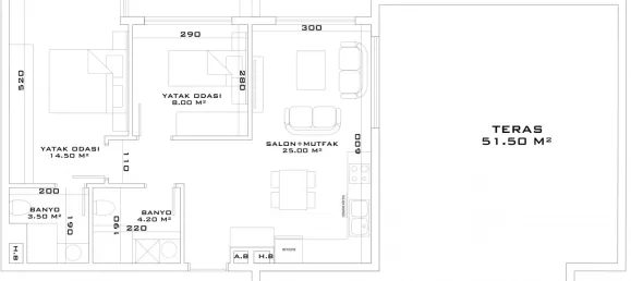 Apartment 2+1 in Aksu, Turkey No. 32849 26