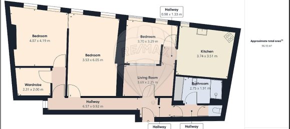 3 Schlafzimmer Wohnung in Metz, France, Nr. 57925 6