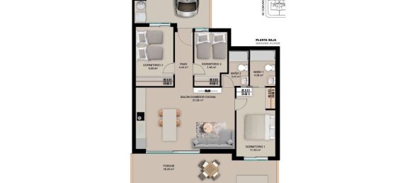 Квартира с 3 спальнями в Торре-де-ла-Орадада, Испания № 96026 13