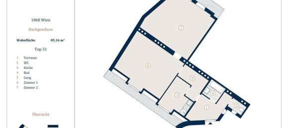 Apartamento de 3 divisões em Mariahilf, Austria N.º 240361 3