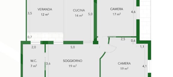 Квартира с 3 комнатами в Битетто, Италия № 23710 28