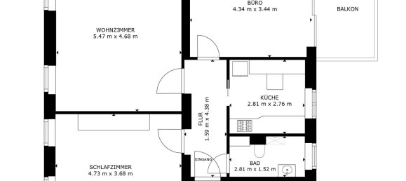 Квартира с 2 спальнями в Потсдам, Германия № 314283 16