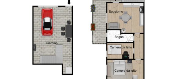 Apartamento T2 em Capoterra, Italy N.º 322168 6