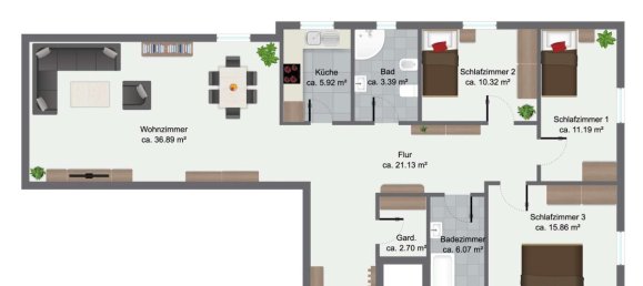 3 bedrooms Apartment in Recklinghausen, Germany No. 199785 12